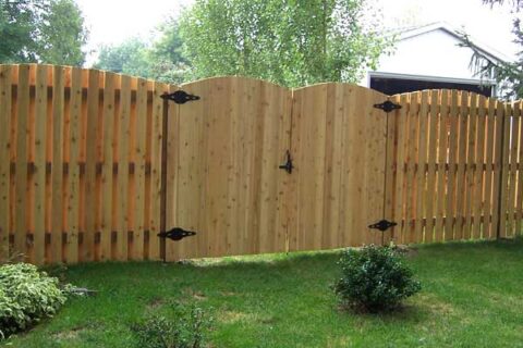 The Shadowbox Arched With Double Gate from Paramount Fence