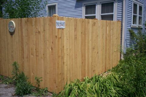 Wooden fence