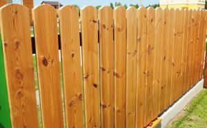 Wood fence