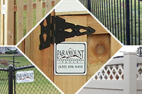 The Paramount Fence with logo