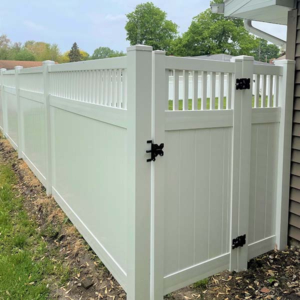 PVC-Vinyl Solid Tongue & Groove with Vertical lattice