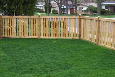 Wooden fence