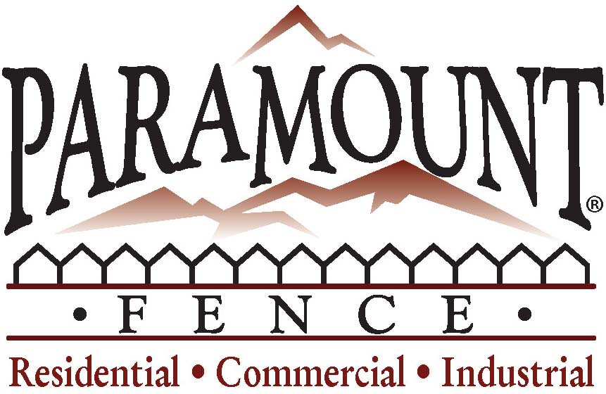 Paramount fence residential commercial industrial logo