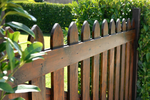 Wooden fence