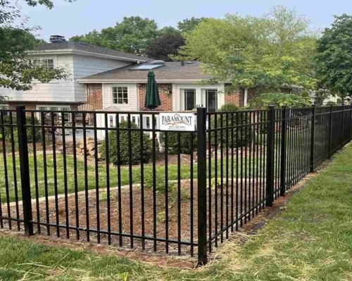A Residential House Protected with Aluminium Fencing by Paramount Fence in Chicago, IL

