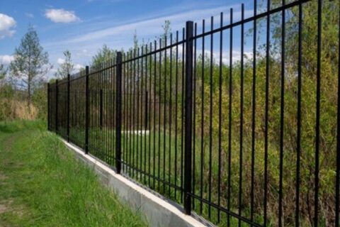 An Aerial View of Aluminium Fence Installed by Paramount Fence in Chicago, IL