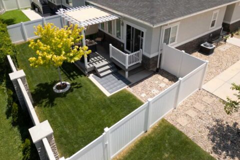 An Aerial View of Privacy Fences Increases Home Value in Chicago, IL