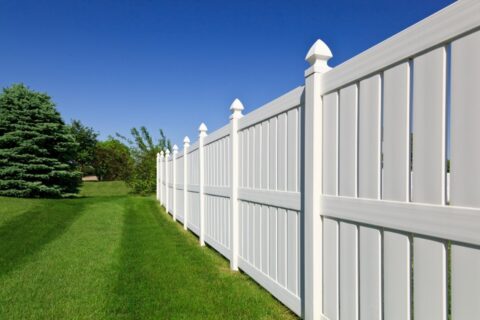 New white fence in Chicago, IL